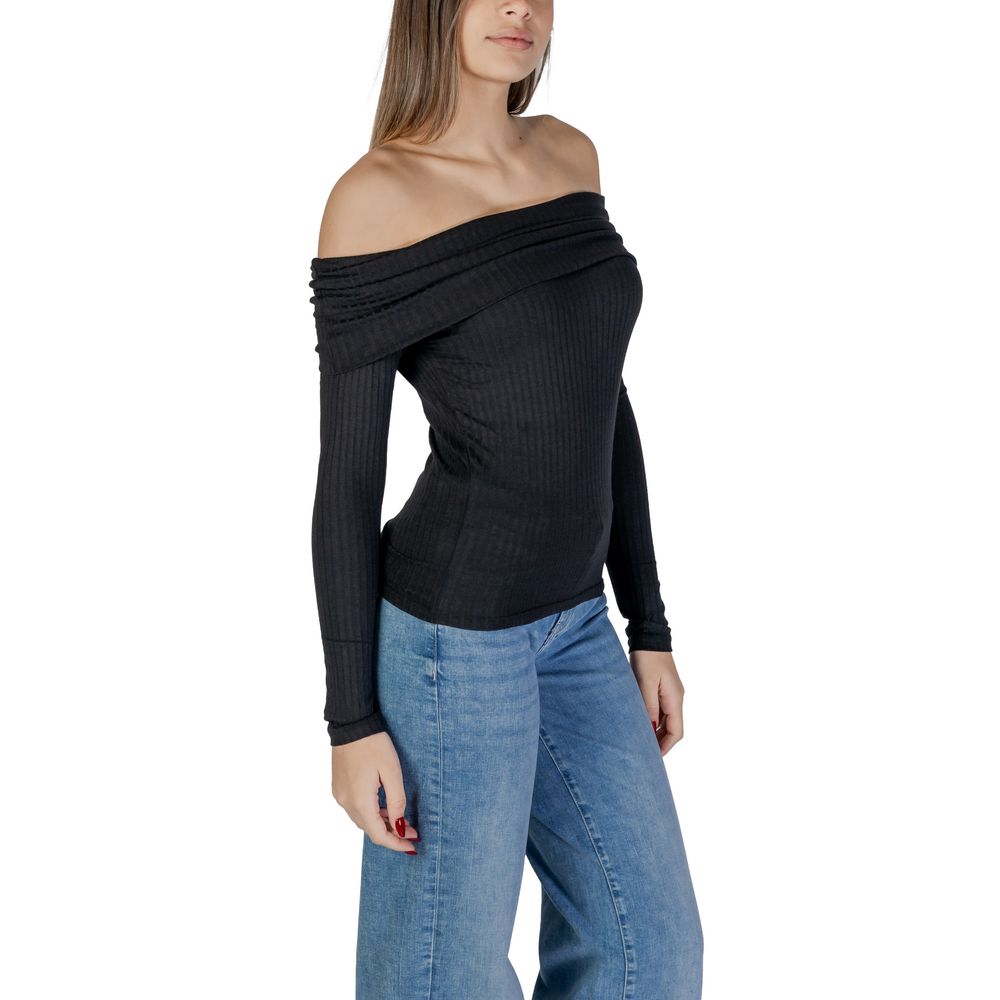 Black Viscose Tops & T-Shirt