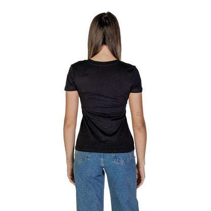 Black Cotton Tops & T-Shirt