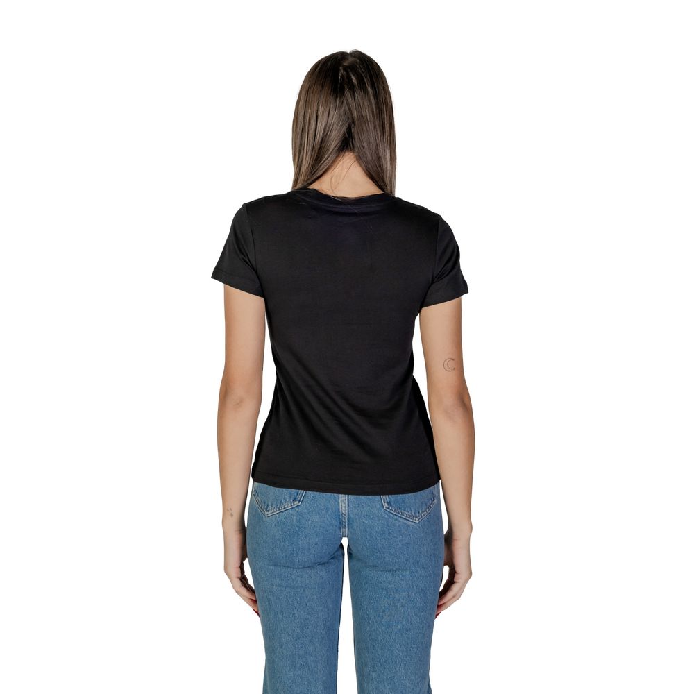 Black Cotton Tops & T-Shirt