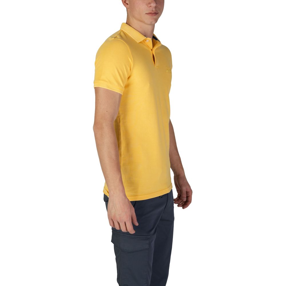 Yellow Cotton Polo Shirt