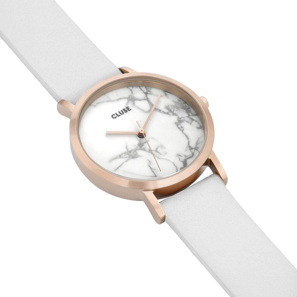 White Leather Watch