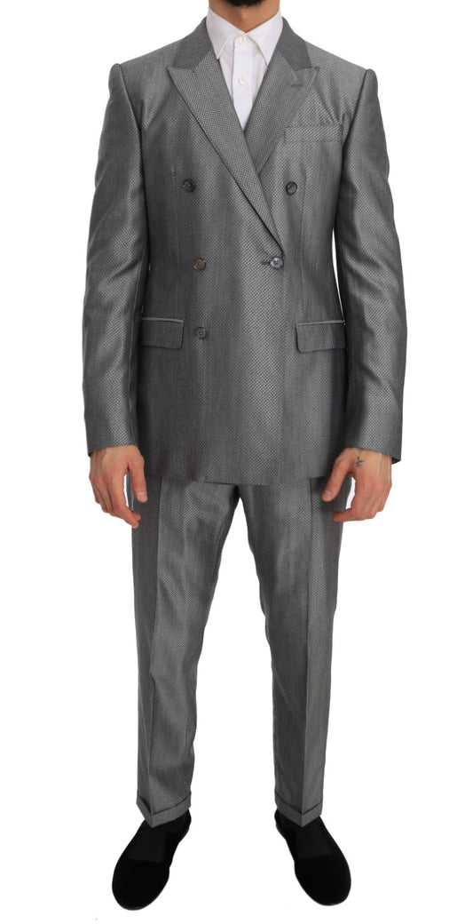 Dolce & Gabbana Elegant Black Double-Breasted Suit