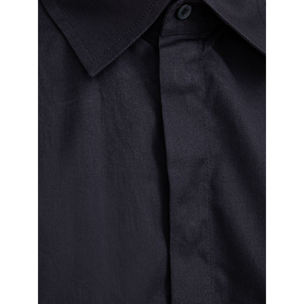 Navy Blue Cotton Shirt