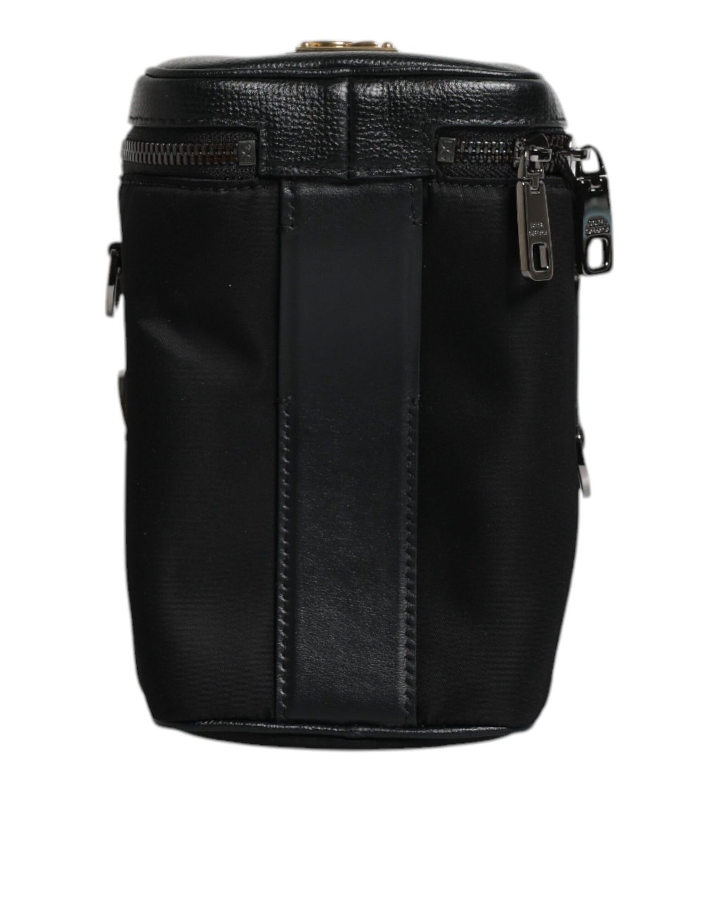 Black Leather Logo Purse Crossbody Camera Bag