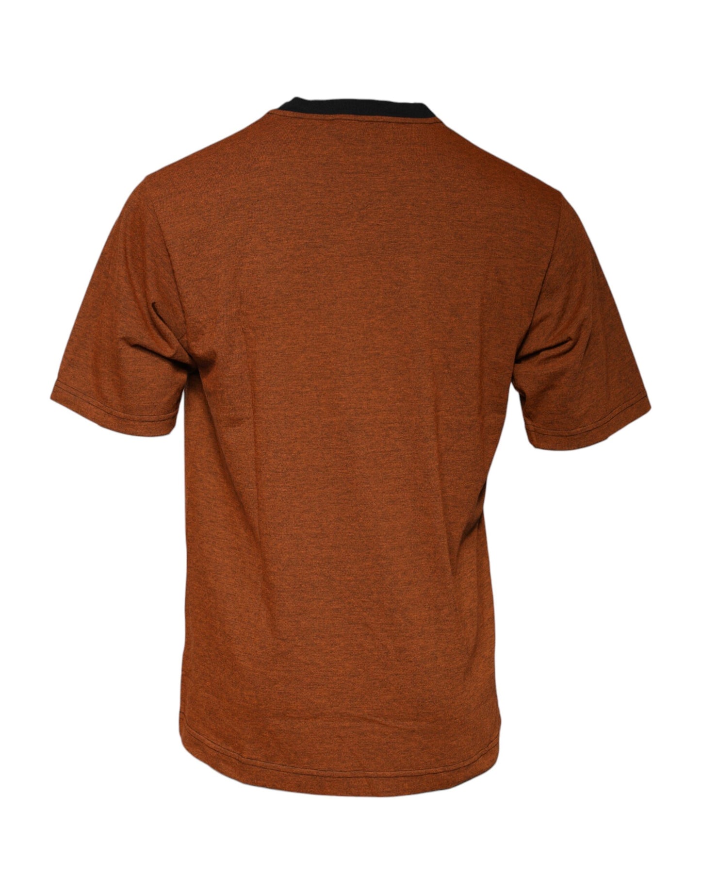 Brown DG Logo Polyester Crew Neck T-shirt