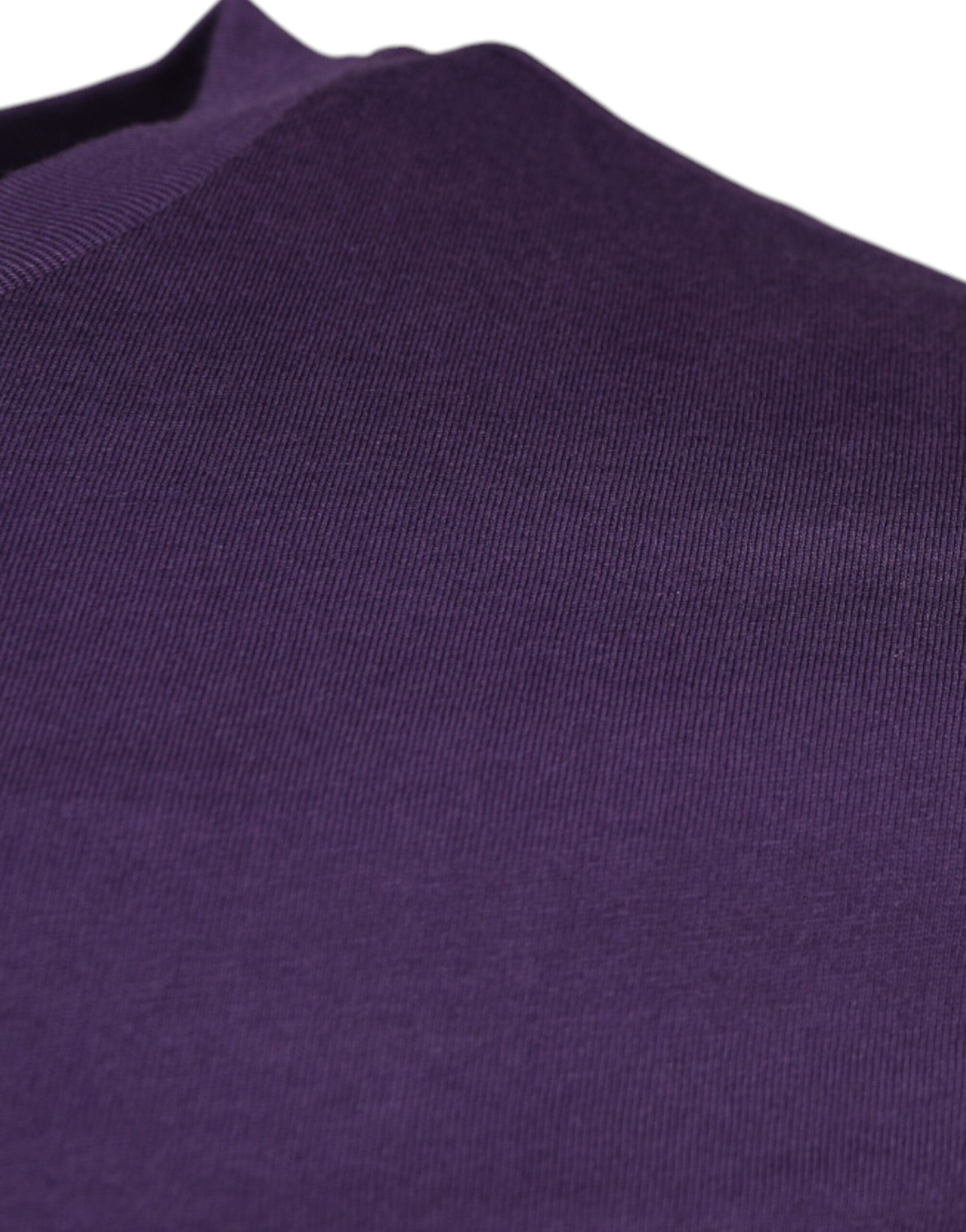 Violet Cotton Crew Neck Short Sleeve T-shirt