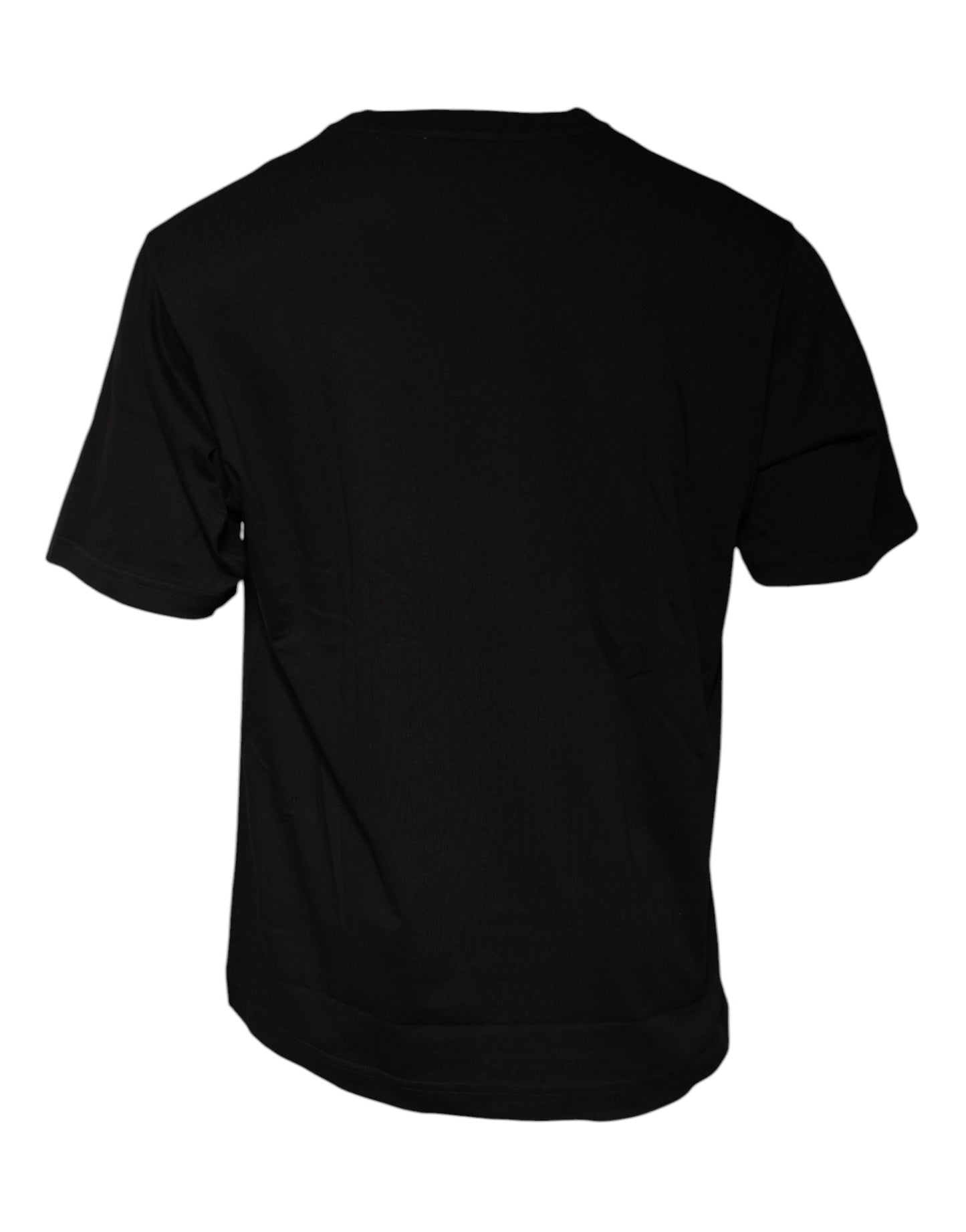 Black Logo Print Cotton Short Sleeves T-shirt