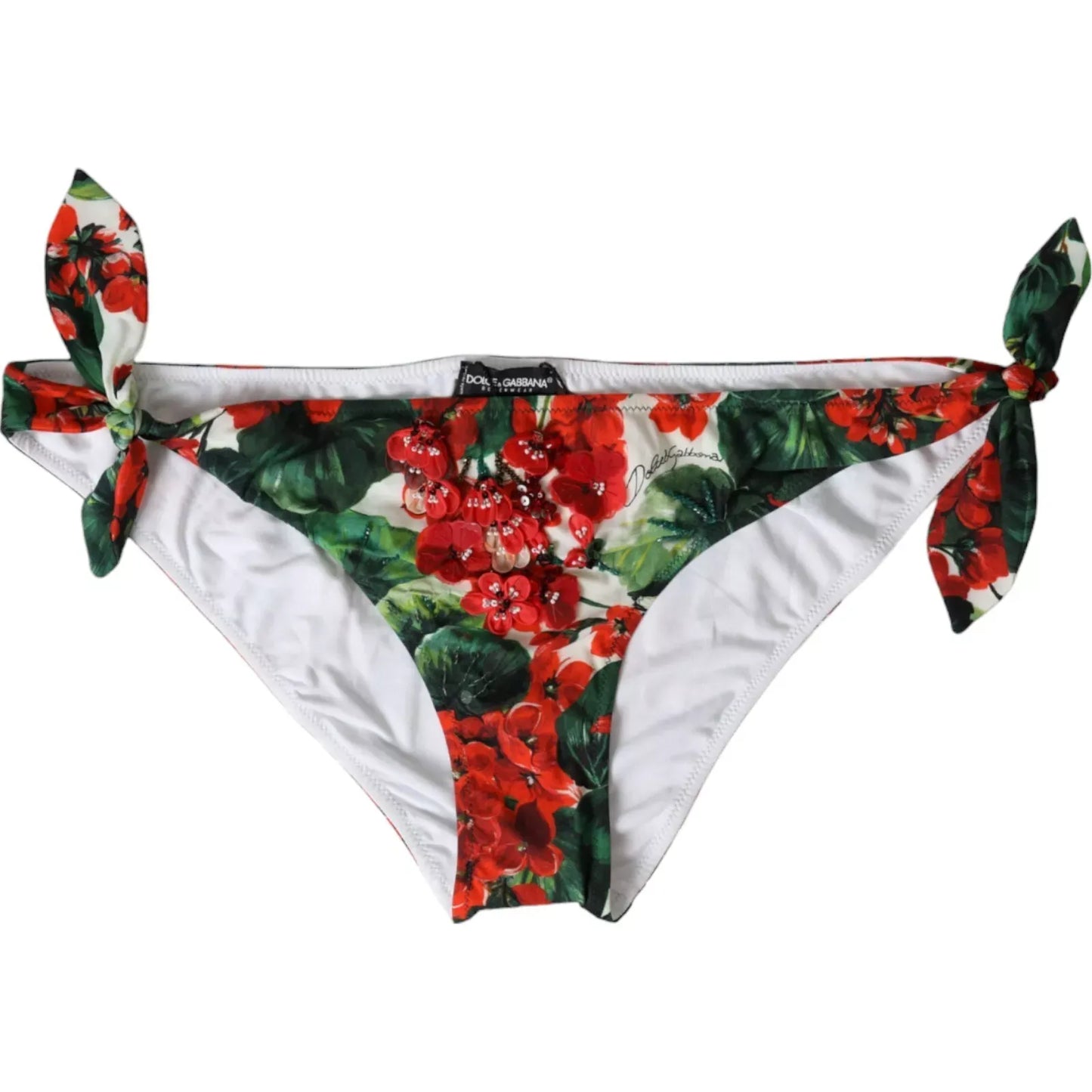 Multicolor Geranium Swim Bottom Beachwear Bikini