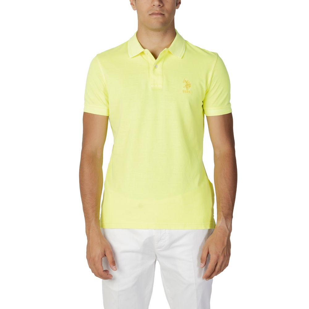 Yellow Cotton Polo Shirt