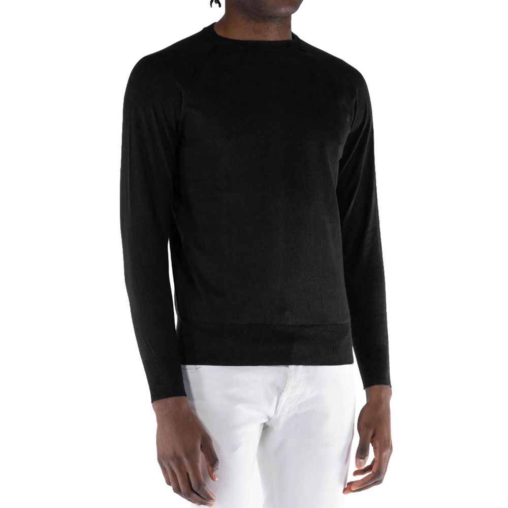 Black Cotton Sweater