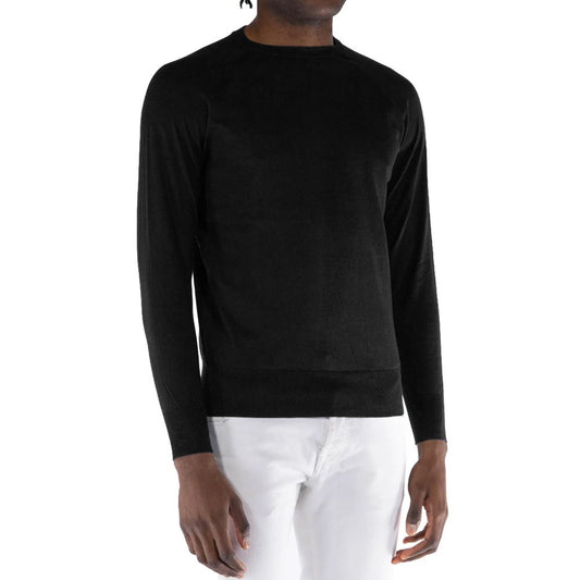 Black Cotton Sweater