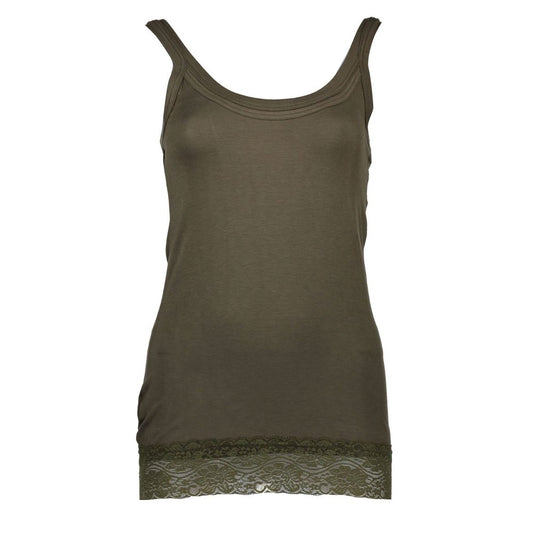 Green Cotton Women Top