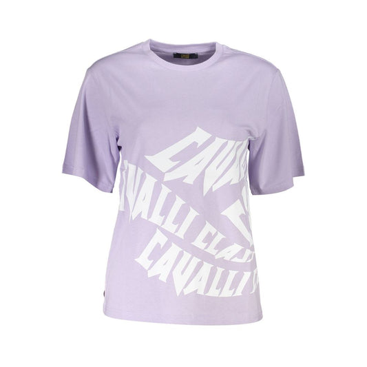 Purple Cotton Women T-Shirt