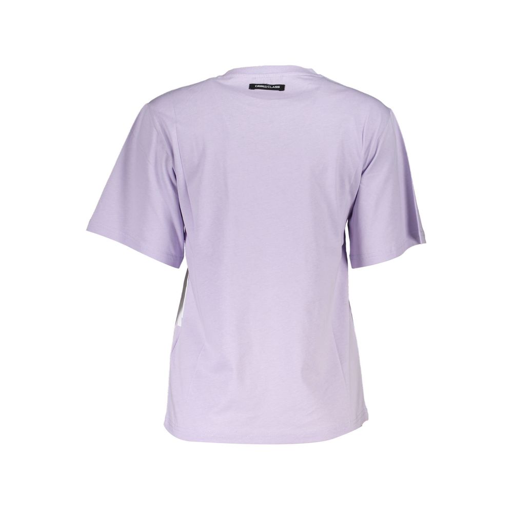 Purple Cotton Women T-Shirt