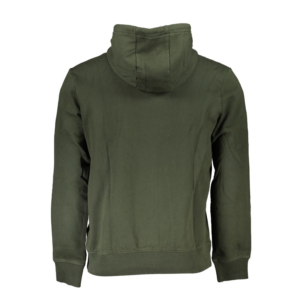 Green Cotton Men Sweater