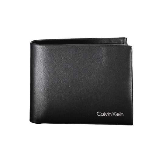 Black Polyester Men Wallet