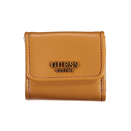 Brown Polyethylene Women Wallet