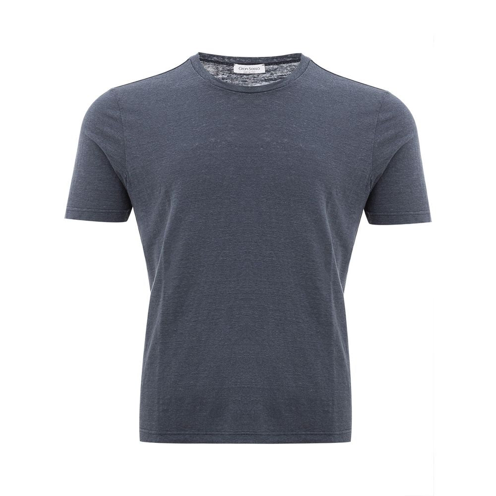 Gran Sasso Elegant Gray Cotton T-Shirt