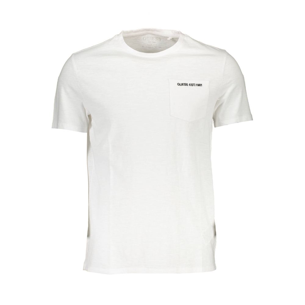 White Cotton Men T-Shirt