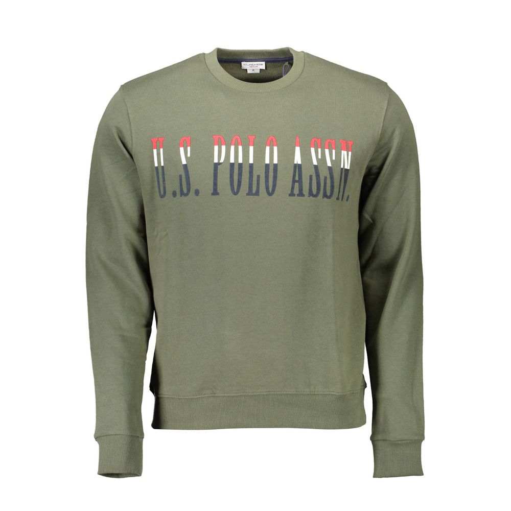 Green Cotton Men Sweater