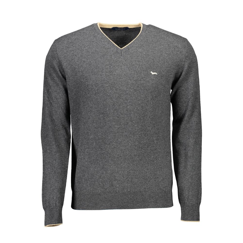 Gray Wool Men Sweater