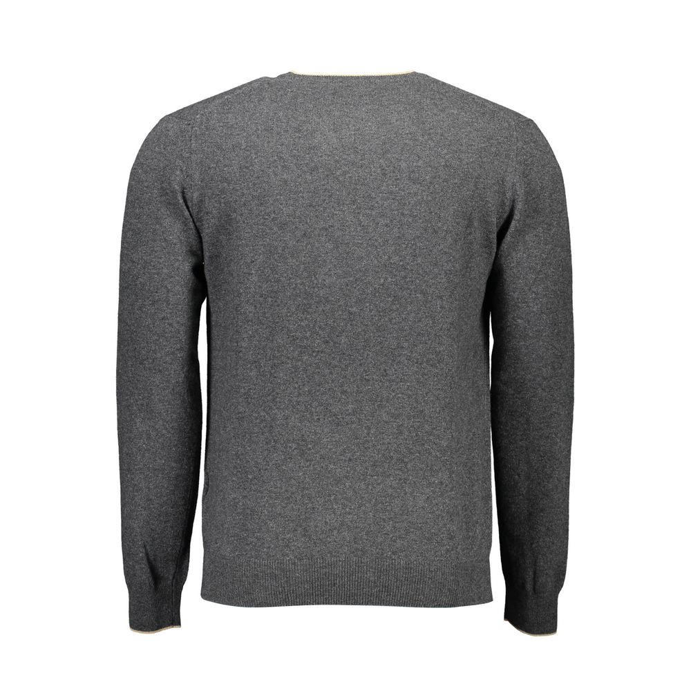 Gray Wool Men Sweater