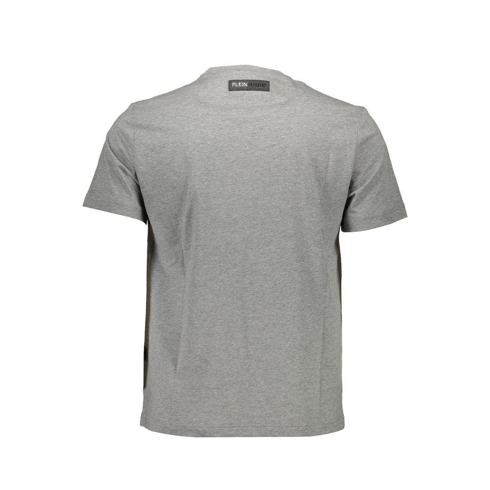 Gray Cotton Men T-Shirt