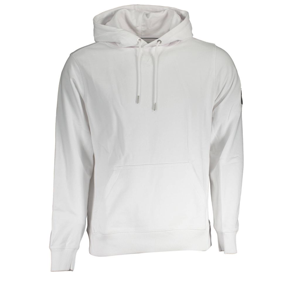 White Cotton Men Sweatshirt