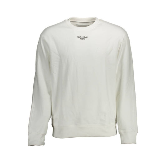 White Cotton Men Sweater