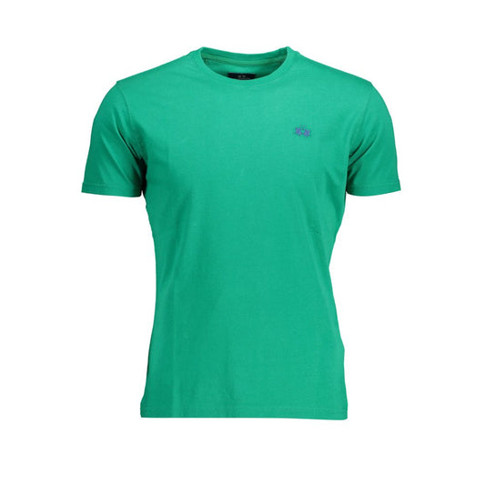 Green Cotton Men T-Shirt