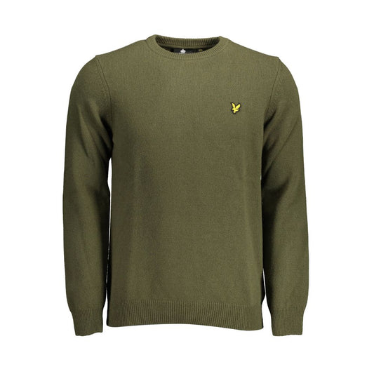 Green Wool Men Sweater