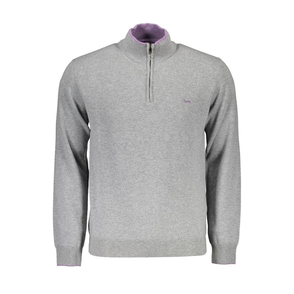 Gray Wool Men Sweater