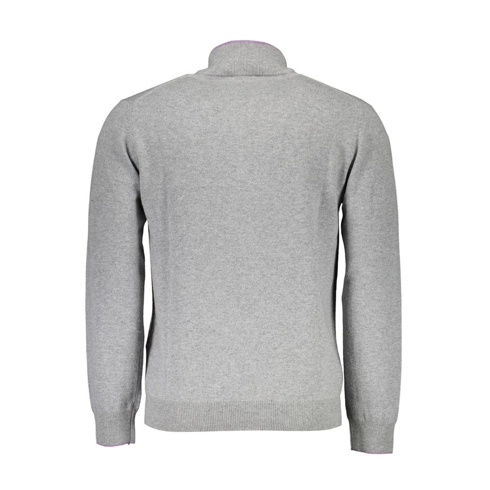 Gray Wool Men Sweater