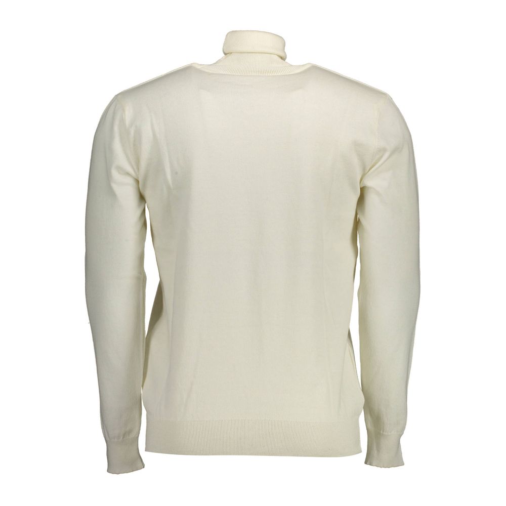 White Cotton Men Sweater