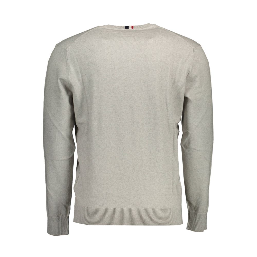 Gray Cotton Men Sweater