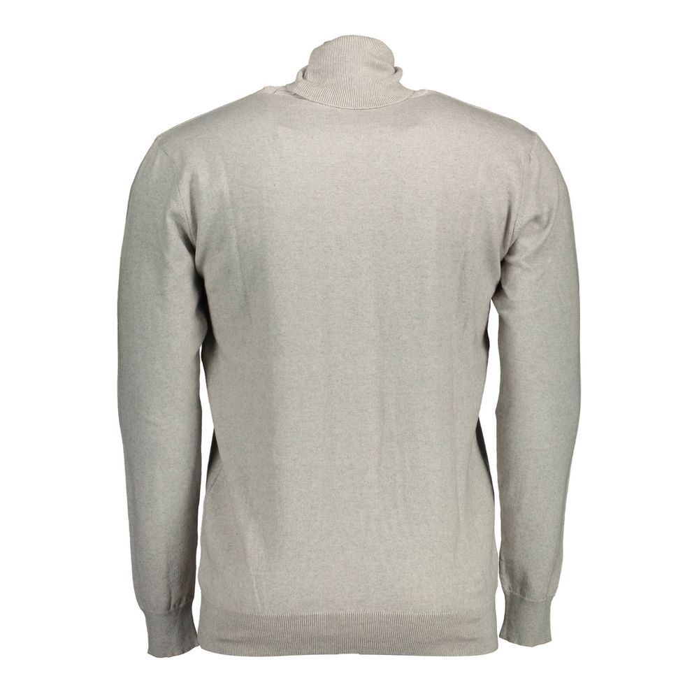 Gray Cotton Men Sweater