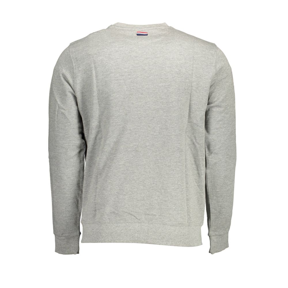 Gray Cotton Men Sweater