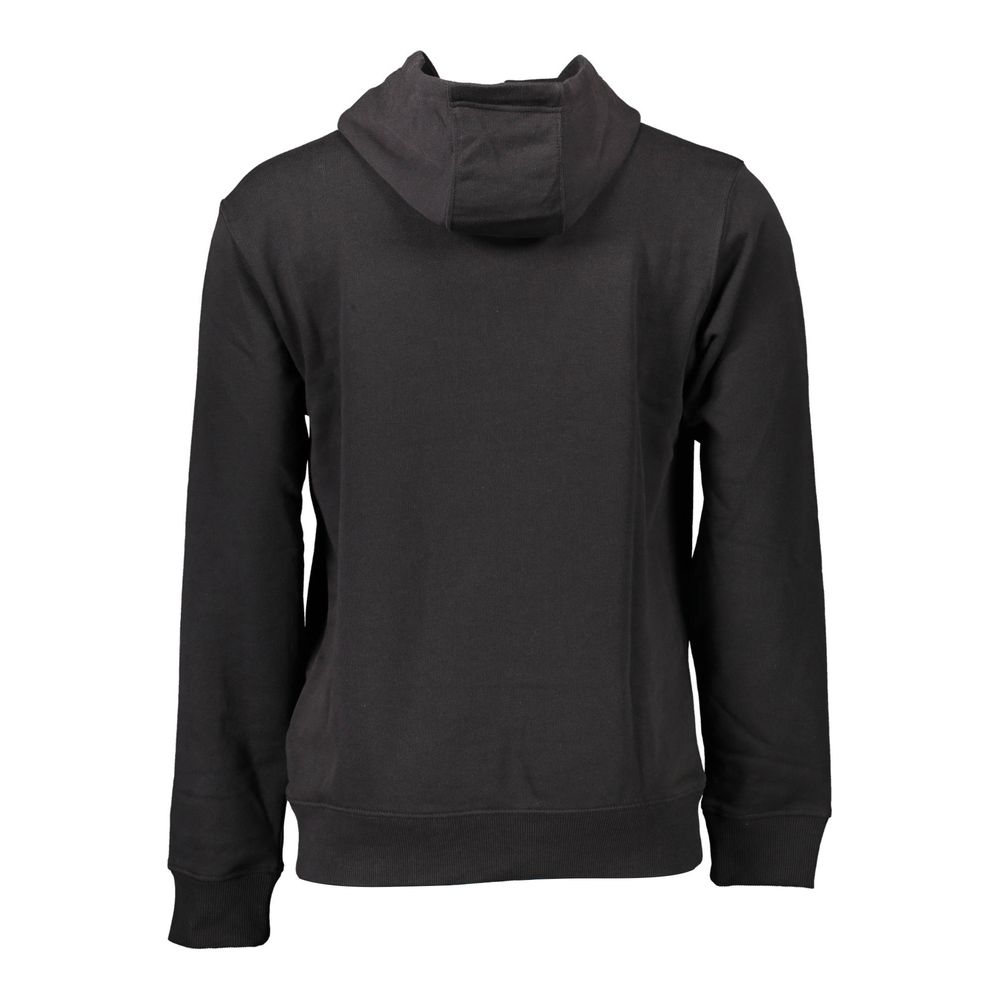 Black Cotton Men Sweater