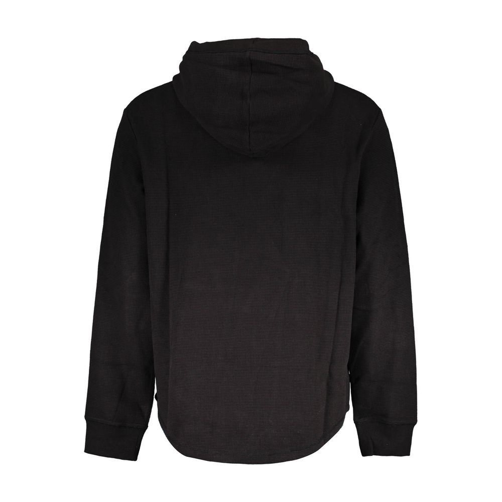 Black Cotton Men Sweater