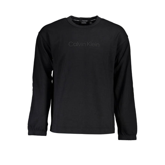 Black Cotton Men Sweater