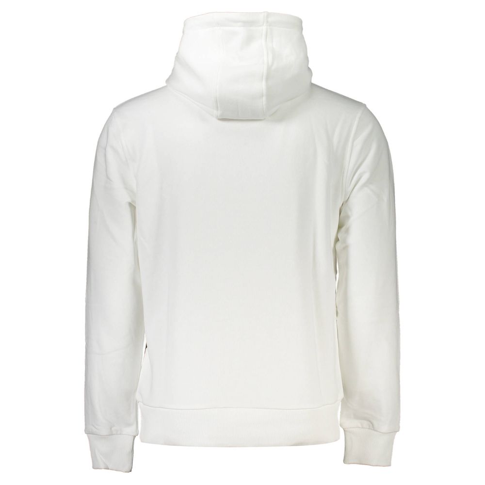 White Cotton Men Sweatshirt