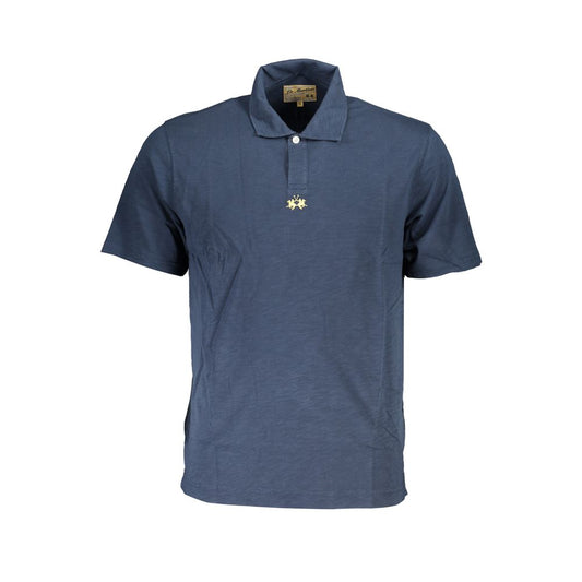 Classic Short-Sleeved Blue Polo