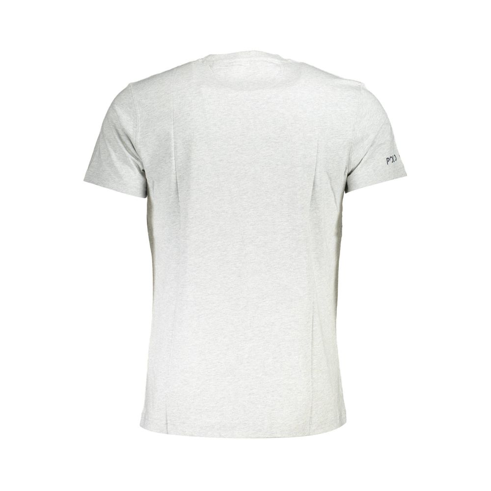 Gray Cotton Men T-Shirt