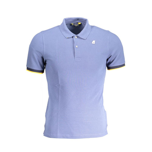 Blue Cotton Polo Shirt