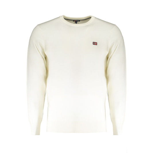 White Wool Mens Sweater