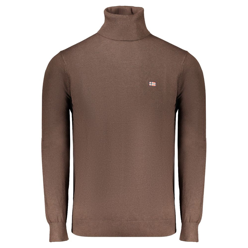 Brown Polyester Sweater