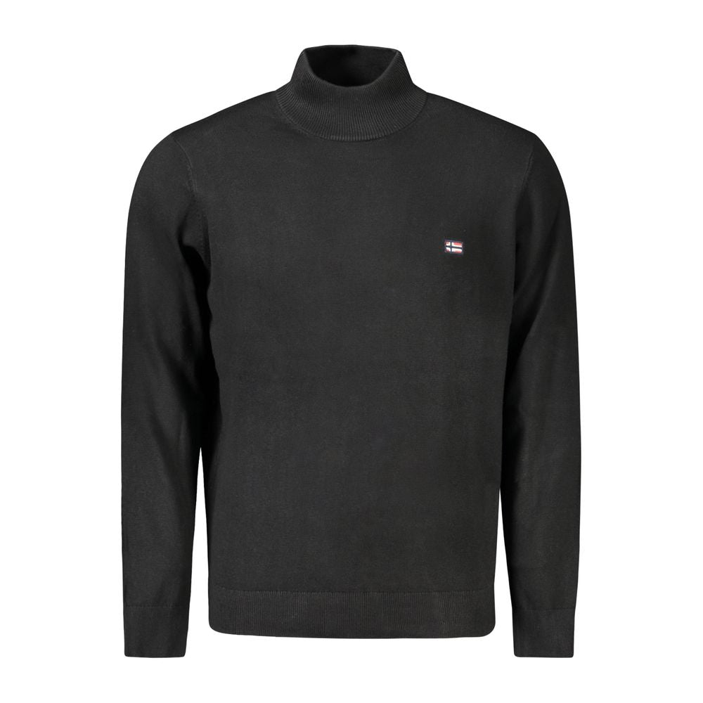 Black Polyamide Men Sweater