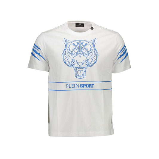 White Cotton Men T-Shirt