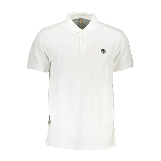 White Cotton Polo Shirt