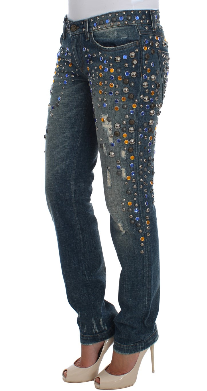 Enchanted Sicily Crystal Embellished Jeans